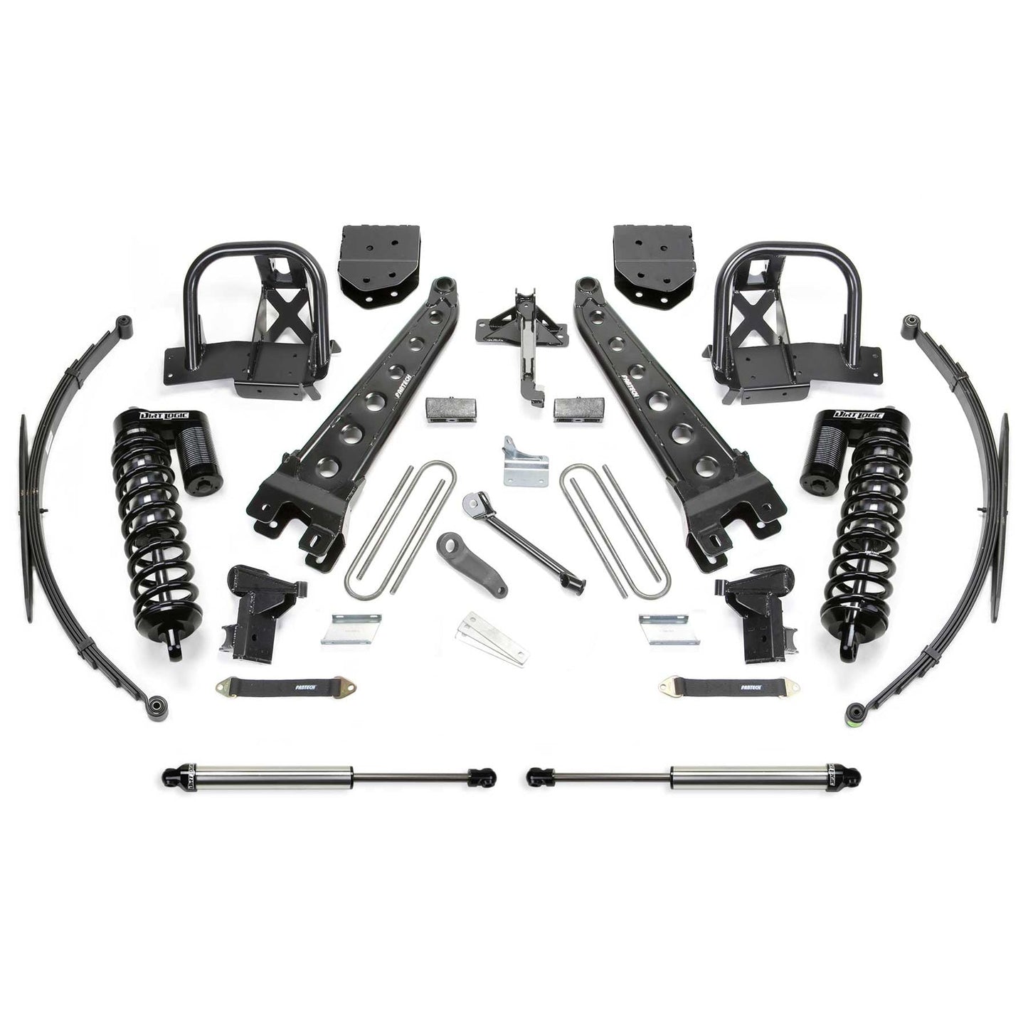 Fabtech 10" Radius Arm System w/ DLSS 4.0 Coilover & Rear DLSS | Ford F350 4WD (08-10) (K20471DL)