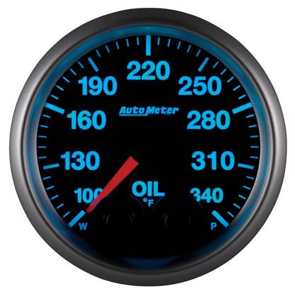 AutoMeter Elite 52mm 100-340 Deg F Oil Temp Peak and Warn w/ Electronic Control Gauge (5640)