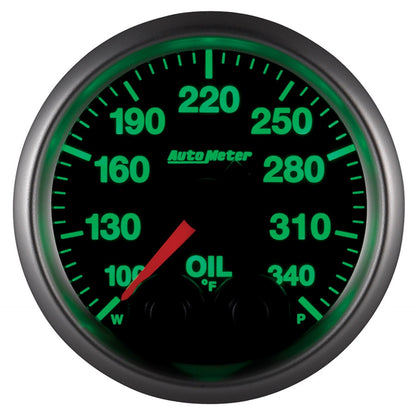 AutoMeter Elite 52mm 100-340 Deg F Oil Temp Peak and Warn w/ Electronic Control Gauge (5640)