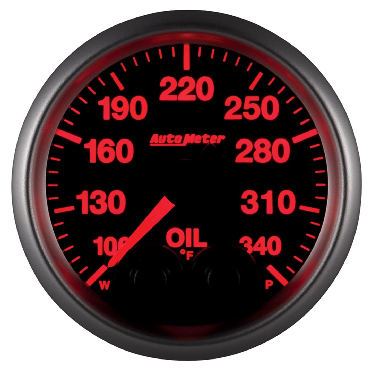 AutoMeter Elite 52mm 100-340 Deg F Oil Temp Peak and Warn w/ Electronic Control Gauge (5640)