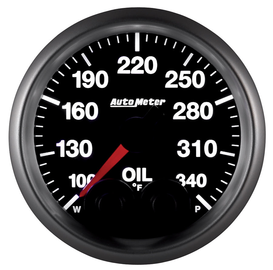 AutoMeter Elite 52mm 100-340 Deg F Oil Temp Peak and Warn w/ Electronic Control Gauge (5640)