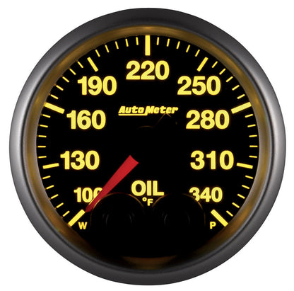 AutoMeter Elite 52mm 100-340 Deg F Oil Temp Peak and Warn w/ Electronic Control Gauge (5640)