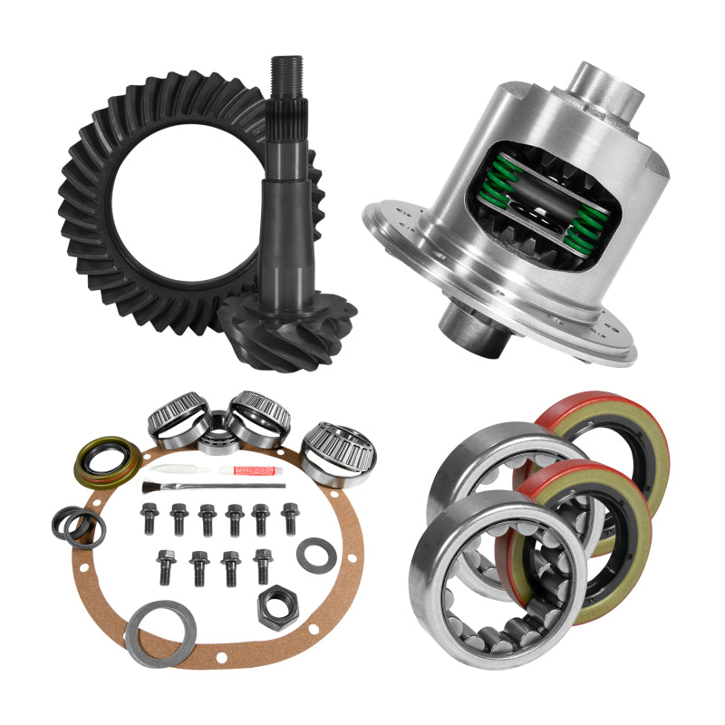 Yukon Gear 8.25in CHY 3.55 Rear Ring & Pinion Install Kit Positraction 1.618in ID Axle Bearings