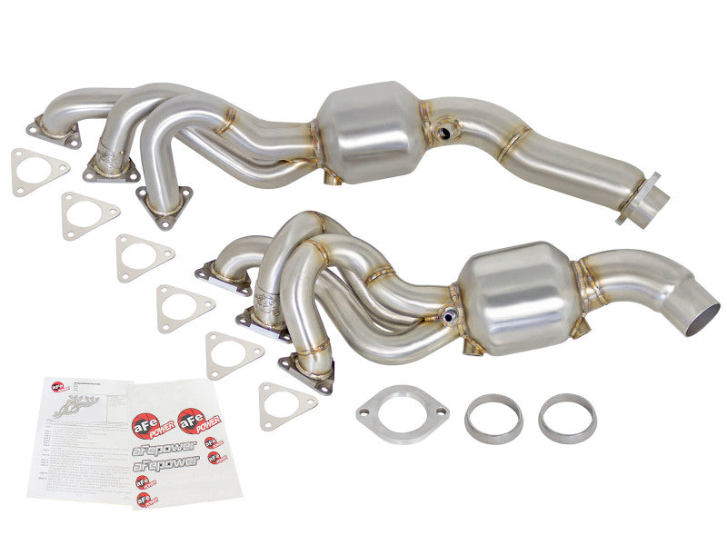 aFe Twisted Steel Headers (Catted) | BMW 5 Series (E28/E32/E34), Z3, Z4, M3 (81-08) (48-36314-HC)