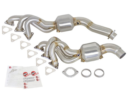 aFe Twisted Steel Headers (Catted) | BMW 5 Series (E28/E32/E34), Z3, Z4, M3 (81-08) (48-36314-HC)