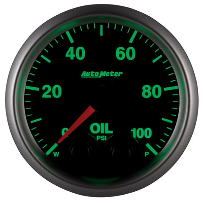 AutoMeter Elite 52mm Oil Pressure Peak and Warn Gauge w/ Electonic Control (5652)