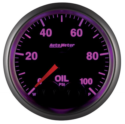 AutoMeter Elite 52mm Oil Pressure Peak and Warn Gauge w/ Electonic Control (5652)