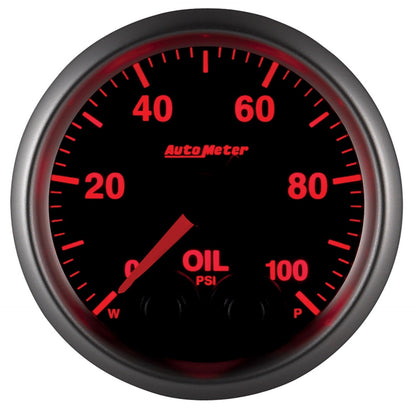 AutoMeter Elite 52mm Oil Pressure Peak and Warn Gauge w/ Electonic Control (5652)