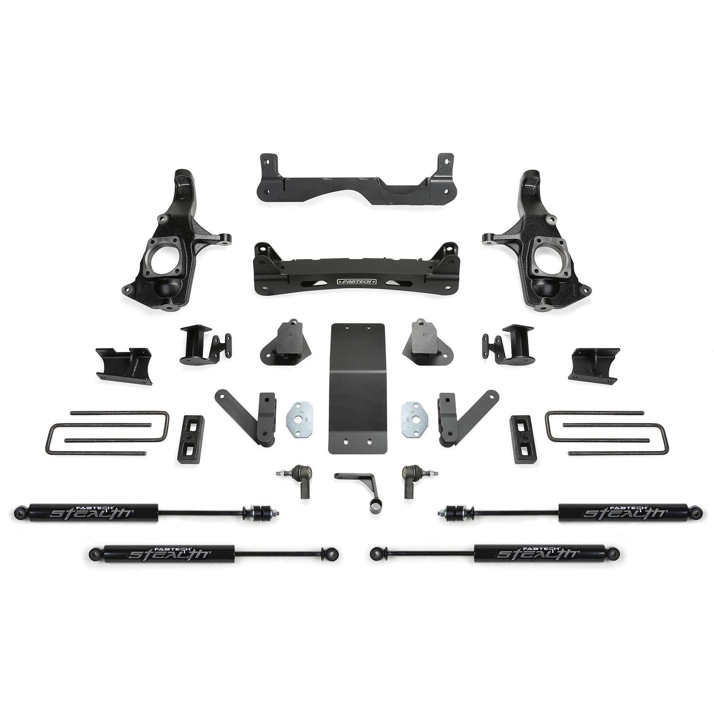Fabtech 4" Basic Crossmember Lift System w/ Stealth Shocks | GM 3500HD 2WD/4WD (11-19) (K1123M)