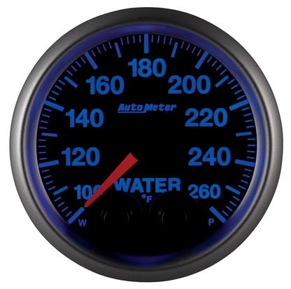 AutoMeter Elite 52mm 100-260 Degress F Water Temperature Peak and Warn Gauge w/ Electonic Control (5654)