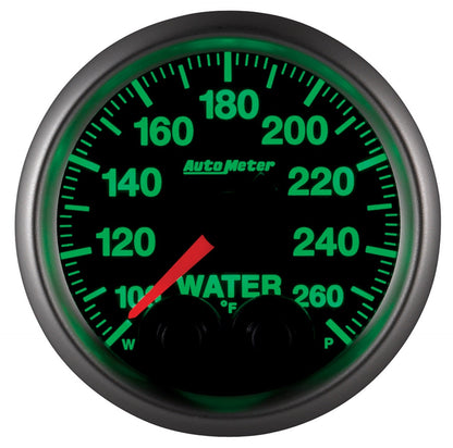 AutoMeter Elite 52mm 100-260 Degress F Water Temperature Peak and Warn Gauge w/ Electonic Control (5654)