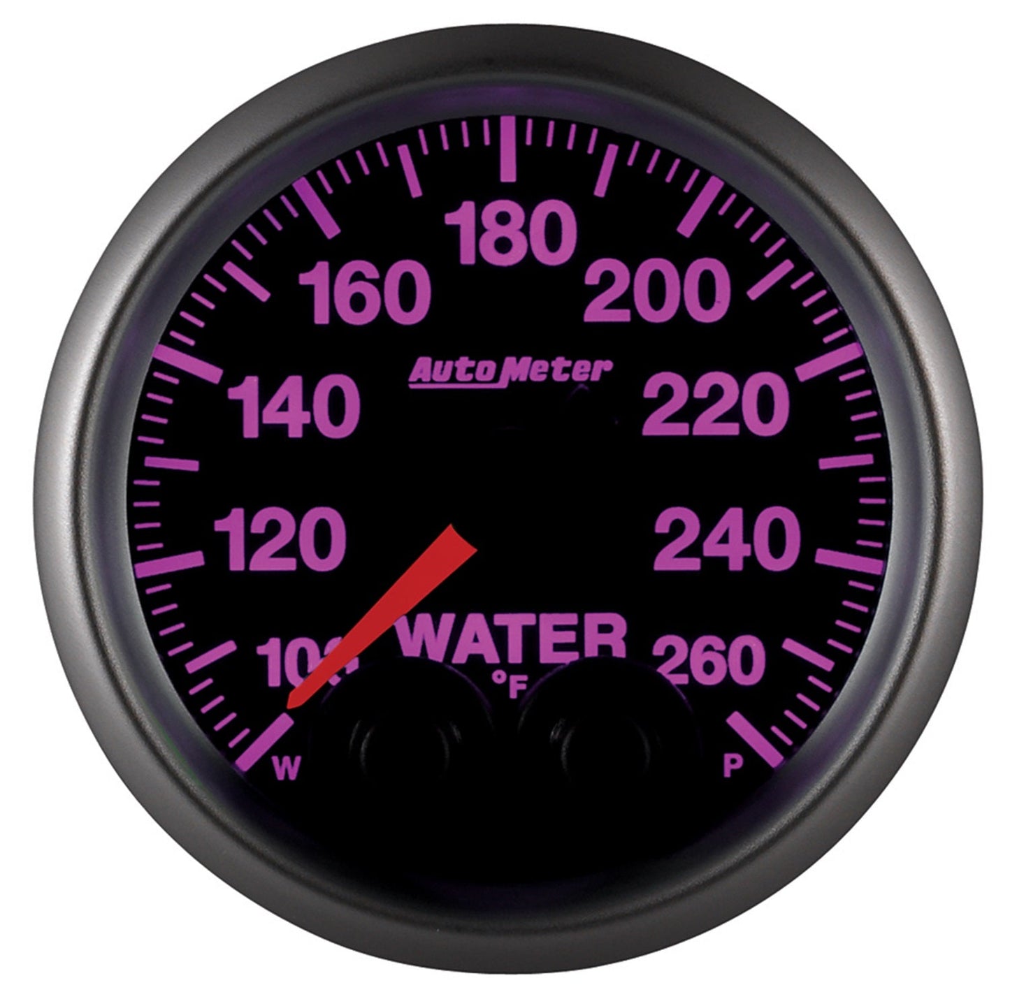 AutoMeter Elite 52mm 100-260 Degress F Water Temperature Peak and Warn Gauge w/ Electonic Control (5654)