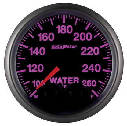 AutoMeter Elite 52mm 100-260 Degress F Water Temperature Peak and Warn Gauge w/ Electonic Control (5654)