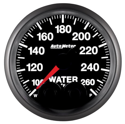 AutoMeter Elite 52mm 100-260 Degress F Water Temperature Peak and Warn Gauge w/ Electonic Control (5654)