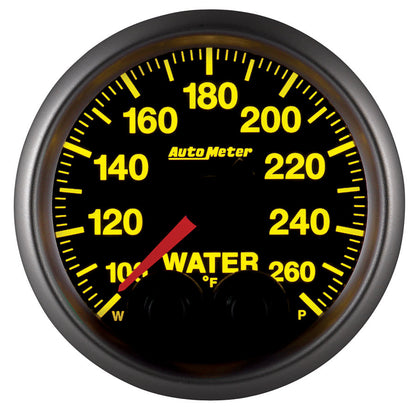AutoMeter Elite 52mm 100-260 Degress F Water Temperature Peak and Warn Gauge w/ Electonic Control (5654)