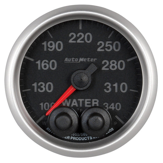 AutoMeter Elite 52mm 100-340 Deg F Water Temperature Peak and Warn Gauge w/ Electonic Control (5655)