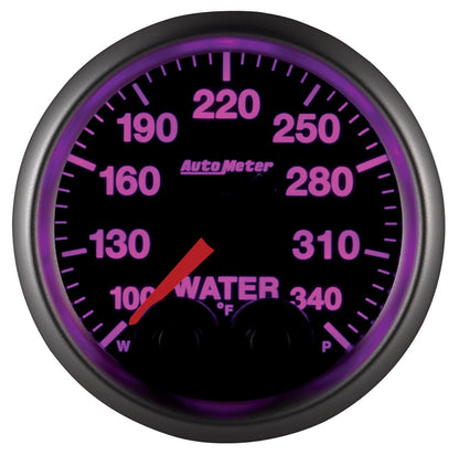 AutoMeter Elite 52mm 100-340 Deg F Water Temperature Peak and Warn Gauge w/ Electonic Control (5655)