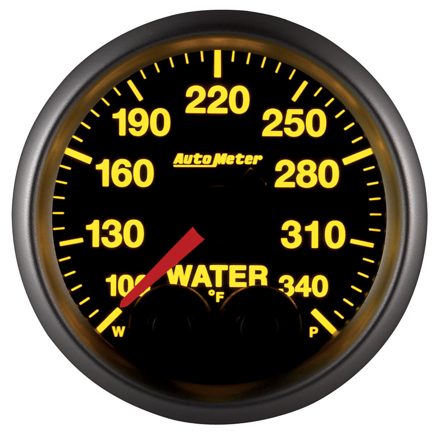 AutoMeter Elite 52mm 100-340 Deg F Water Temperature Peak and Warn Gauge w/ Electonic Control (5655)