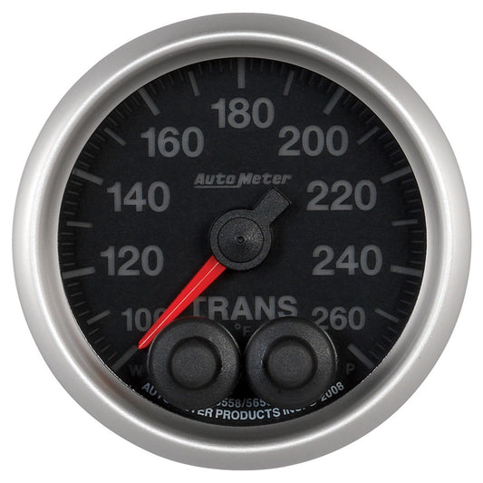 AutoMeter Elite 52mm 100-260 Degress F Trans Temperature Peak and Warn Gauge w/ Electonic Control (5658)