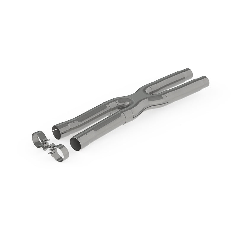 MBRP 15-19 Ford Mustang GT 2.5in Resonator Delete X-Pipe T409 (S7213409)
