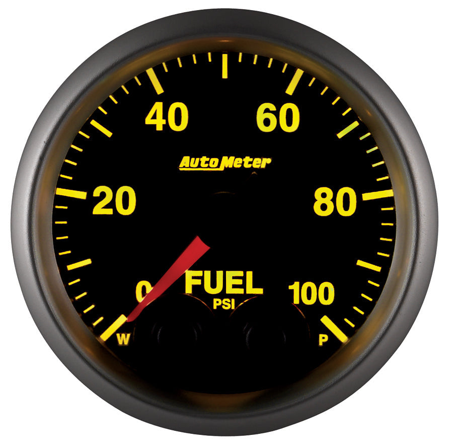 AutoMeter Elite 52mm 0-100 PSI Fuel Pressure Peak and Warn w/ Electronic Control Gauge (5671)