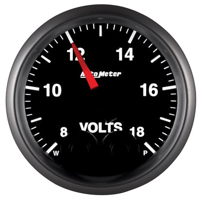 AutoMeter Elite 52.4mm Peak and Warn w/ Electronic Control 8-18 Volt Voltmeter (5683)