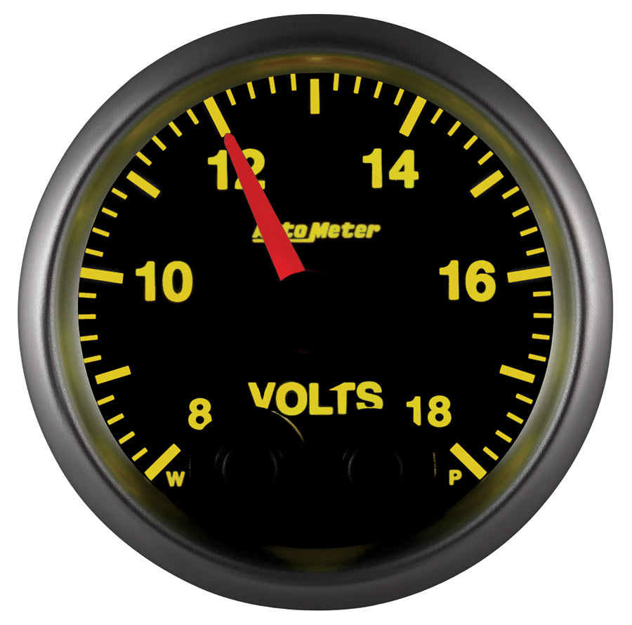 AutoMeter Elite 52.4mm Peak and Warn w/ Electronic Control 8-18 Volt Voltmeter (5683)