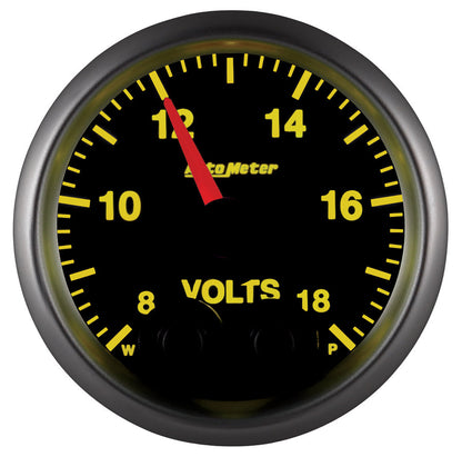 AutoMeter Elite 52.4mm Peak and Warn w/ Electronic Control 8-18 Volt Voltmeter (5683)
