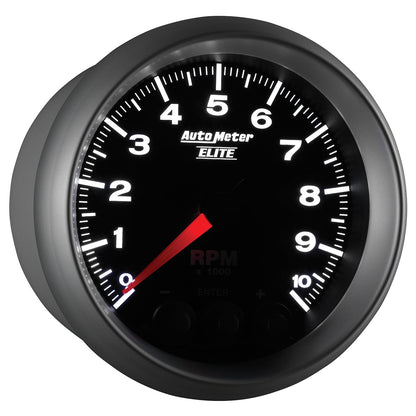 AutoMeter Street Progressive Shift Light 85.7mm Tachometer 0-10,000 RPM (5697)