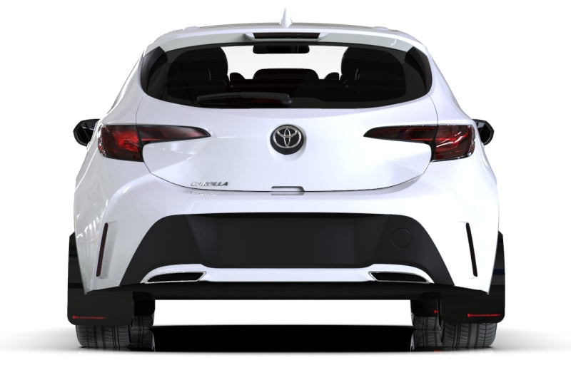 Rally Armor 18-25 Toyota Corolla Hatchback Black UR Mud Flap Red Logo