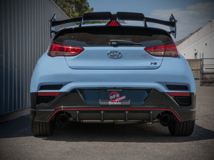 aFe Hyundai Veloster N 21-22 L4-2.0L Takeda Cat-Back Exhaust System | Black Tips (49-37030-B)