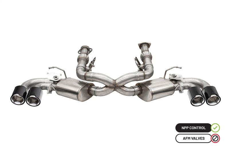 CORSA 3.0 in Cat-Back 4.5 in CF Tips | Corvette C8 20-23 (w/ NPP) (21105CFBLK)