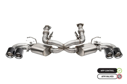 CORSA 3.0 in Cat-Back 4.5 in CF Tips | Corvette C8 20-23 (w/ NPP) (21105CFBLK)