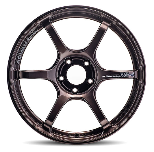 Advan RG-4 18x8.5 +44 5-114.3 Racing Copper Bronze Wheel-WheelFlip