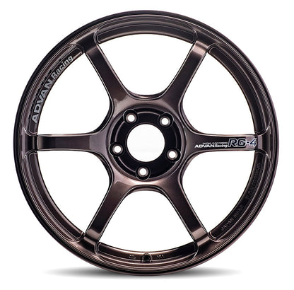 (set of 4) Advan RG-4 Racing Copper Bronze | 18x10.5" +32mm | 5x112mm Wheels
