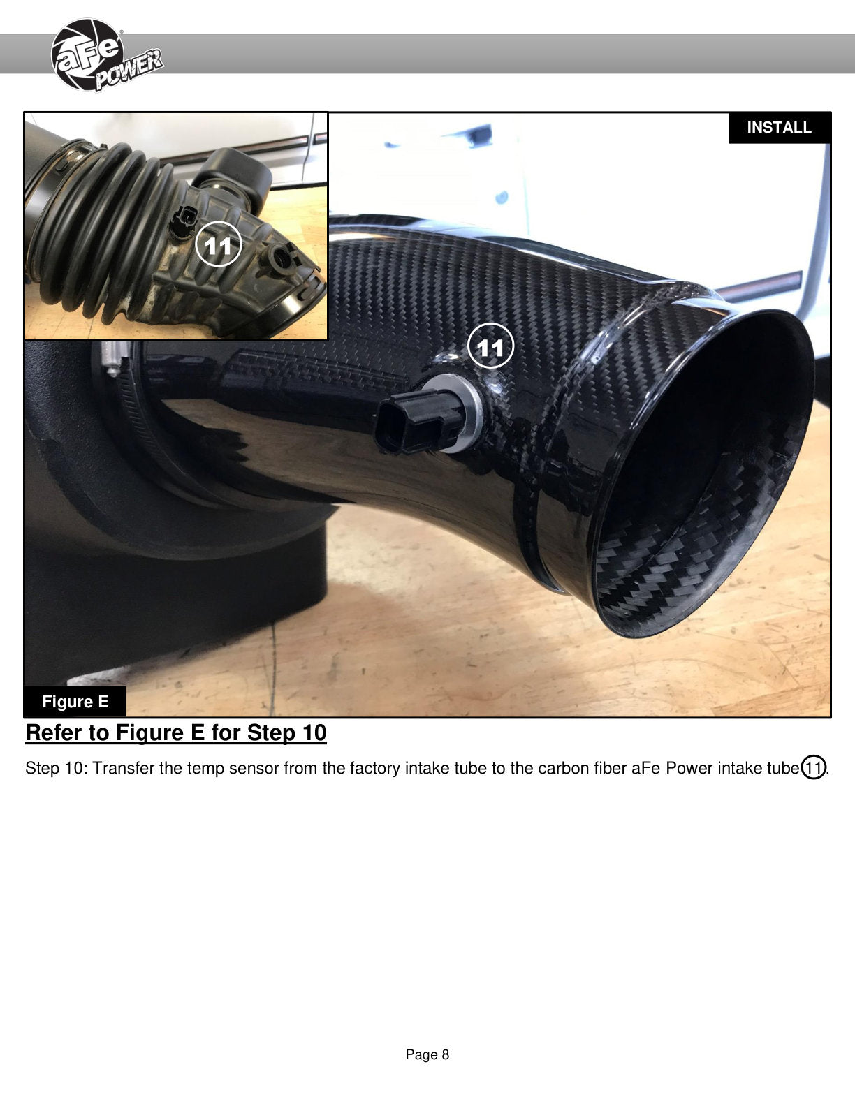 aFe 7" Carbon Fiber Pro Dry S AIS Intake | Jeep Grand Cherokee Trackhawk 2018 (57-10002D)