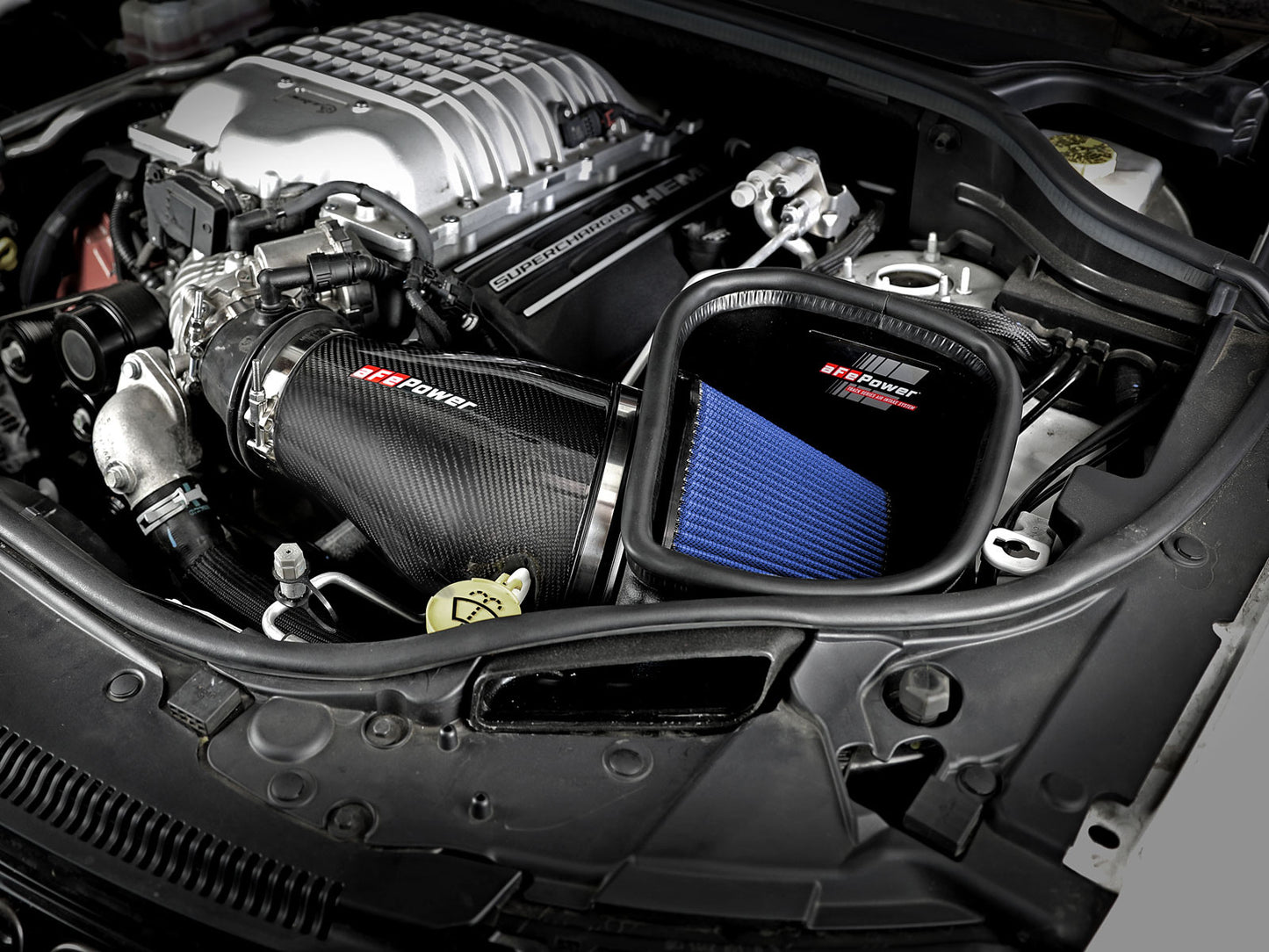 aFe 7" Carbon Fiber Pro 5R AIS Intake | Jeep Grand Cherokee Trackhawk 2018 (57-10002R)