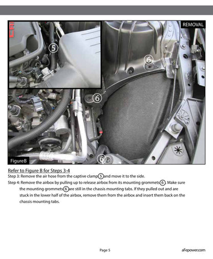 aFe Track Series Carbon Fiber Pro 5R AIS Intake | Chevrolet Camaro SS 2016-2019 (57-10005R)