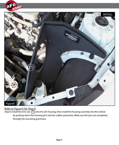 aFe Track Series Carbon Fiber Pro 5R AIS Intake | Chevrolet Camaro SS 2016-2019 (57-10005R)