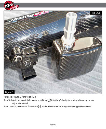 aFe Track Series Carbon Fiber Pro 5R AIS Intake | Chevrolet Camaro SS 2016-2019 (57-10005R)