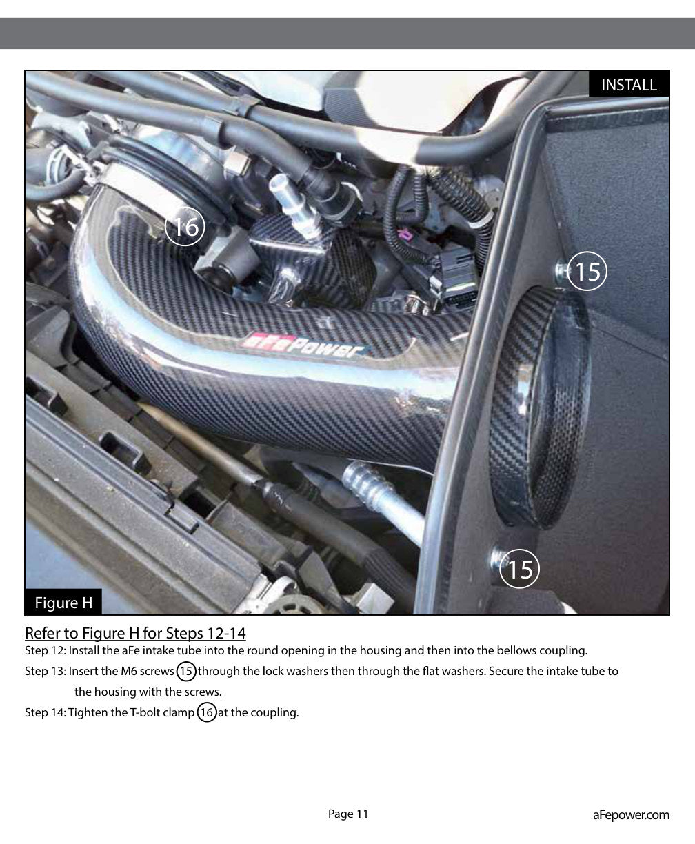 aFe Track Series Carbon Fiber Pro 5R AIS Intake | Chevrolet Camaro SS 2016-2019 (57-10005R)