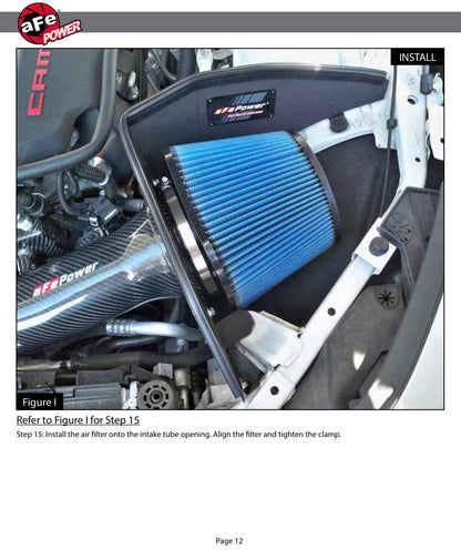 aFe Track Series Carbon Fiber Pro 5R AIS Intake | Chevrolet Camaro SS 2016-2019 (57-10005R)