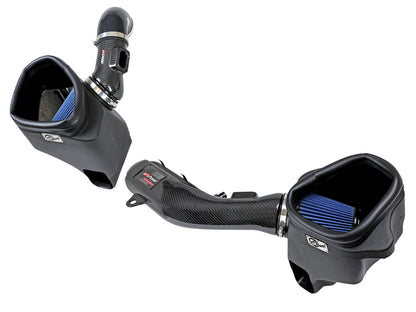 aFe Track Series Stg 2 Carbon Fiber Intake w/ Pro 5R Media | BMW M3/M4 (15-20) (57-10006R)