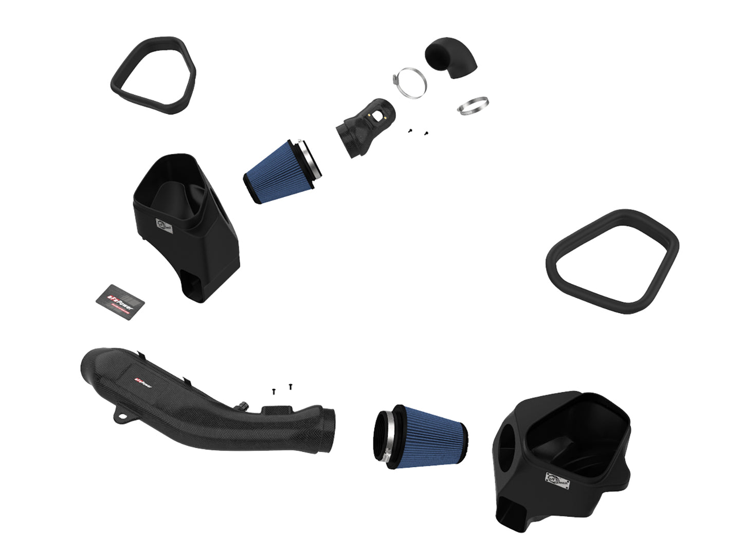 aFe Track Series Stg 2 Carbon Fiber Intake w/ Pro 5R Media | BMW M3/M4 (15-20) (57-10006R)