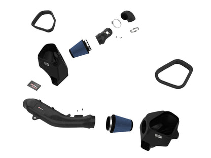aFe Track Series Stg 2 Carbon Fiber Intake w/ Pro 5R Media | BMW M3/M4 (15-20) (57-10006R)