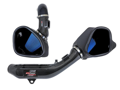 aFe Track Series Stg 2 Carbon Fiber Intake w/ Pro 5R Media | BMW M3/M4 (15-20) (57-10006R)