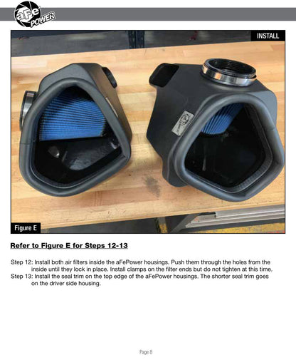 aFe Track Series Stg 2 Carbon Fiber Intake w/ Pro 5R Media | BMW M3/M4 (15-20) (57-10006R)