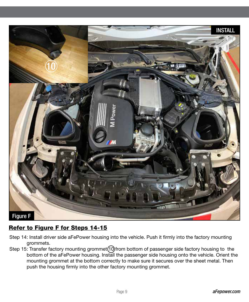 aFe Track Series Stg 2 Carbon Fiber Intake w/ Pro 5R Media | BMW M3/M4 (15-20) (57-10006R)
