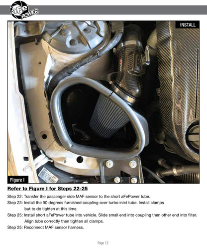 aFe Track Series Stg 2 Carbon Fiber Intake w/ Pro 5R Media | BMW M3/M4 (15-20) (57-10006R)