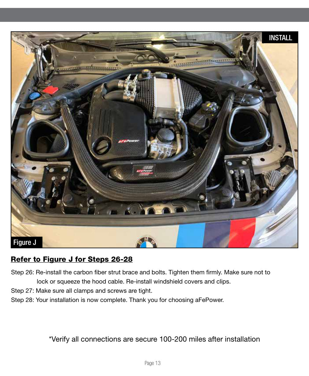 aFe Track Series Stg 2 Carbon Fiber Intake w/ Pro 5R Media | BMW M3/M4 (15-20) (57-10006R)